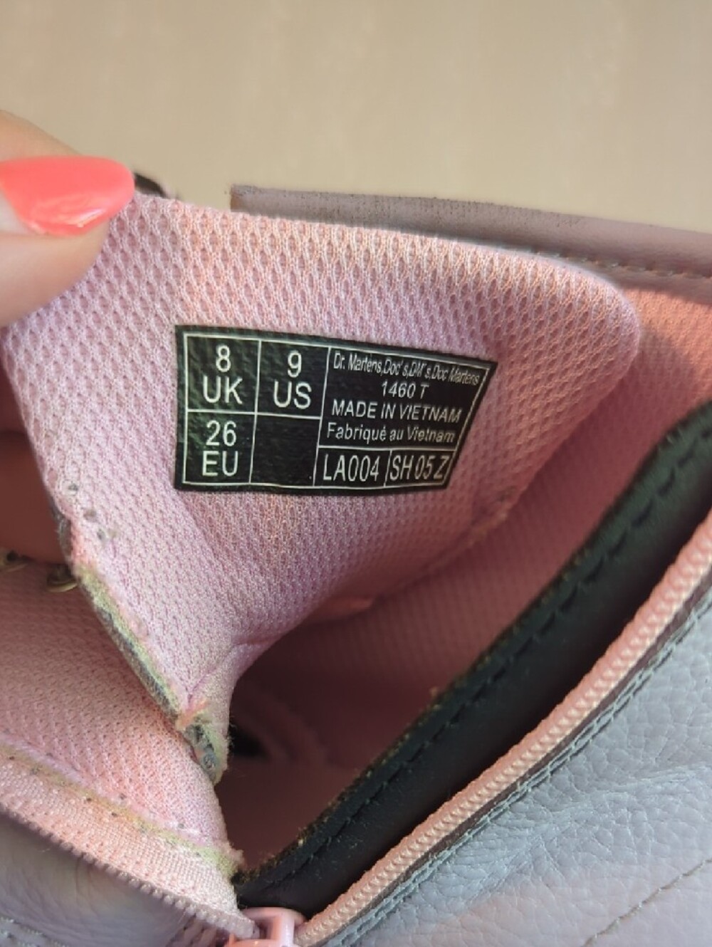 Dr. Martens Kids Boots 1460 Lavender‎ Purple size 9 image 4